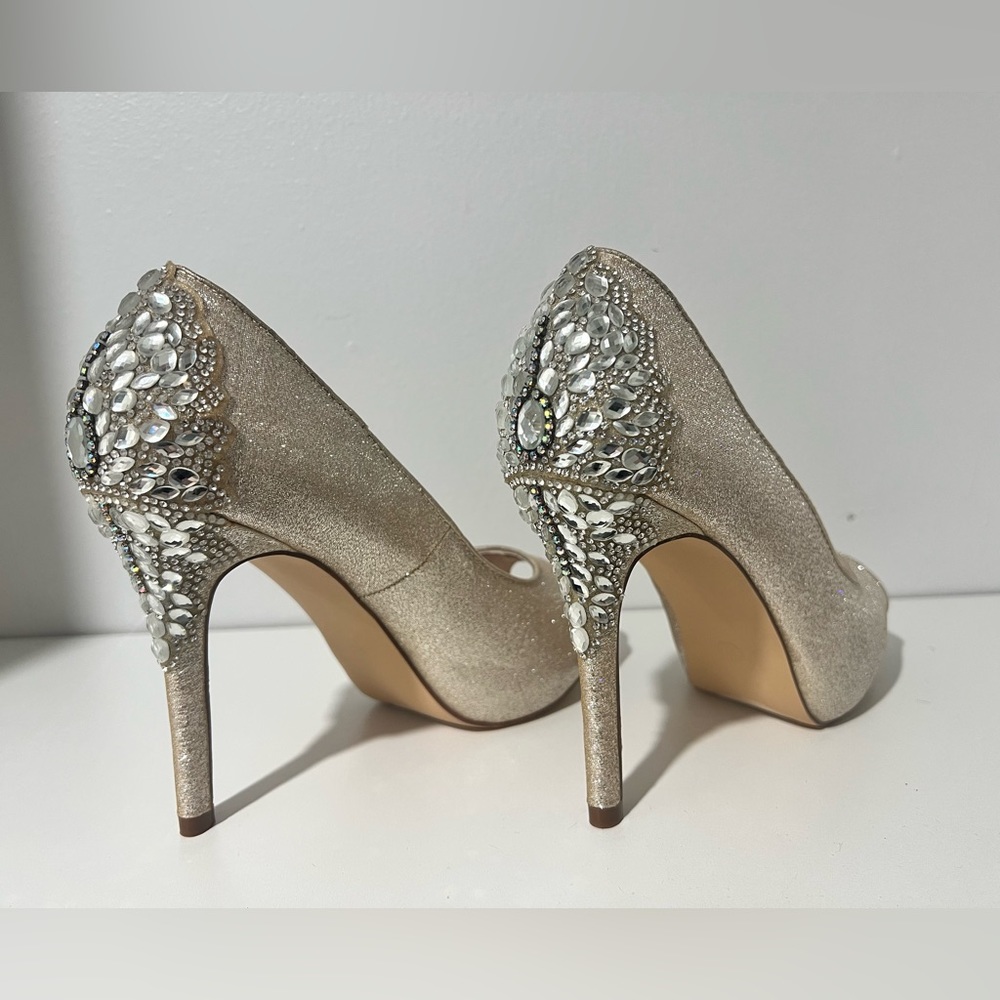 Gold/Champagne Heels Size 8